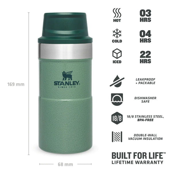 Stanley Thermos Reesbecher Hammertone Gréng 0.25L