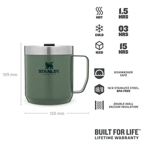 Camp Mug Hammertone Green 0,35L - Barista och Espresso